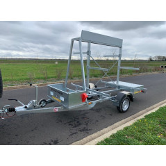 Remorque porte échafaudage