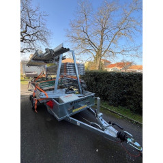 Remorque porte échafaudage